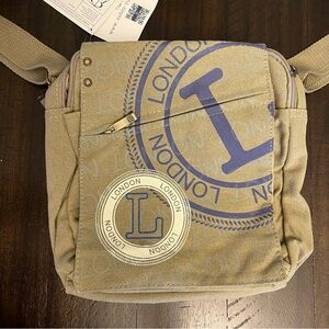 Tan London Crossbody Bag (unisex) NEW